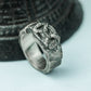 Cracked Relic 925 Silver Handmade Ring ¨C Gothic Weathered Design