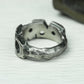 Handcrafted Silver Industrial Gear Ring