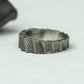 Stone Chisel 925 Silver Handmade Ring ¨C Brutalist Minimalist Band
