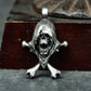 Screaming Skull Crossbones Pendant ¨C 925 Sterling Silver Handmade
