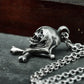 Screaming Skull Crossbones Pendant ¨C 925 Sterling Silver Handmade