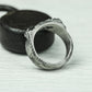 Black Crescent 925 Silver Handmade Ring ¨C Moon Phase Gothic Band