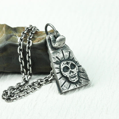 Viking Battle Axe Amulet Necklace - Handcrafted in 925 Silver