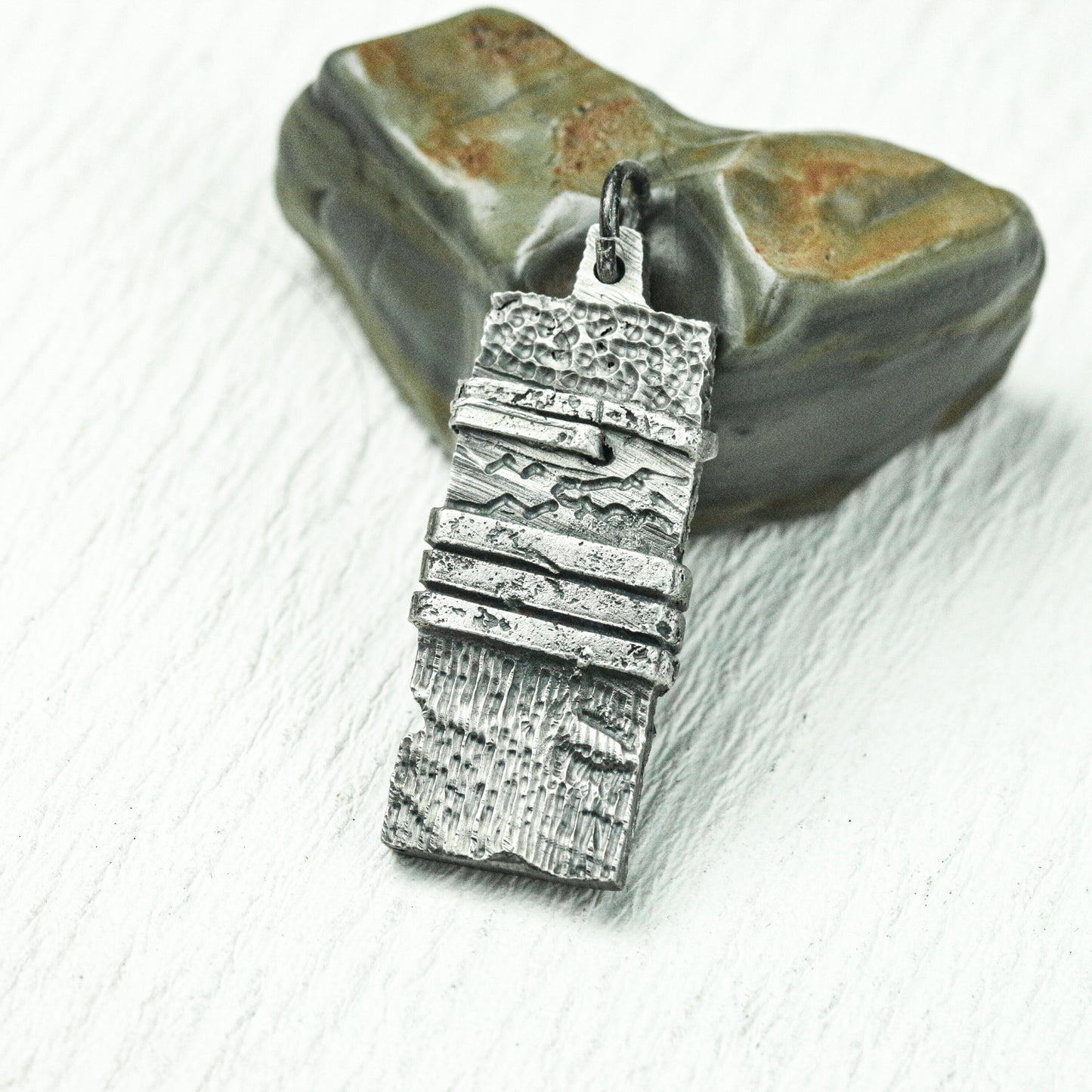 Ancient Script Relic Pendant - Handcrafted in 925 Silver