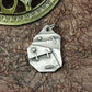 Ancient Rune Book Pendant - Handcrafted in 925 Silver
