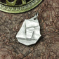 Ancient Rune Book Pendant - Handcrafted in 925 Silver