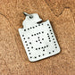 Sacred Manuscript Tablet Pendant - Handcrafted in 925 Silver