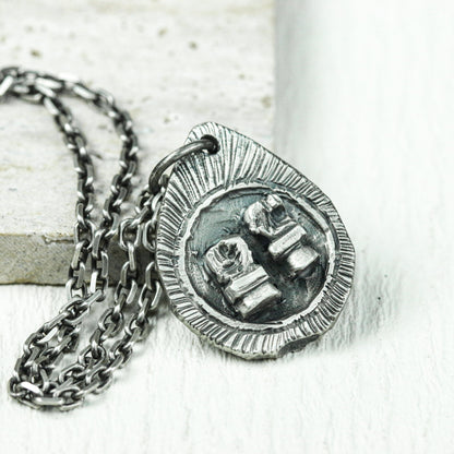 Pharaoh¡¯s Mask Egyptian Amulet - Handcrafted in 925 Silver