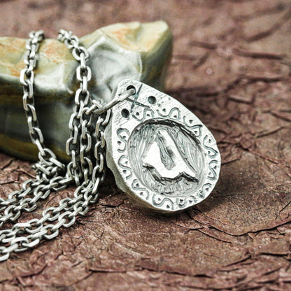 Odin¡¯s Raven Symbol Pendant - Handcrafted in 925 Silver