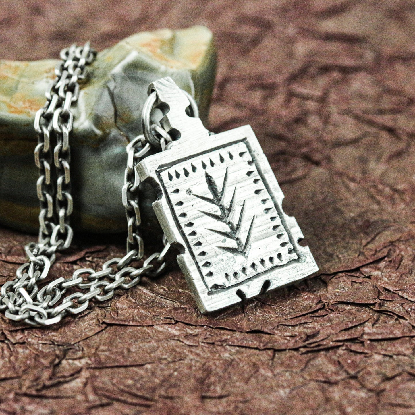 Mystic Tarot Card Pendant - Artisan Crafted in 925 Silver