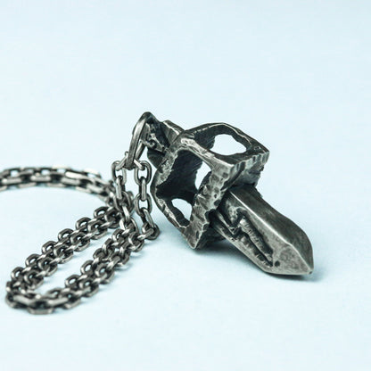 Abyssal Relic Pendant - 925 Silver Handcrafted