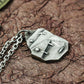 Ancient Rune Book Pendant - Handcrafted in 925 Silver
