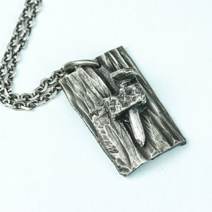 Judgment Tarot Card Pendant - Handcrafted in 925 Silver