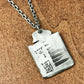 Sacred Manuscript Tablet Pendant - Handcrafted in 925 Silver