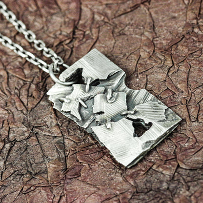 Battlefield Tribute Pendant - Artisan Crafted in 925 Silver