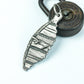 Tribal Feather Totem Pendant - Artisan Crafted in 925 Silver