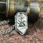 Sealed Eye Talisman Pendant - 925 Silver Handcrafted