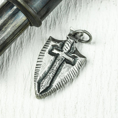 Crusader¡¯s Dagger Amulet - Artisan Crafted in 925 Silver