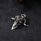 Horned Demon Pendant - 925 Silver Handmade Dark Entity