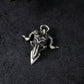 Horned Demon Pendant - 925 Silver Handmade Dark Entity