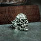 Tattoo Skull Ring - 925 Sterling Silver Handmade