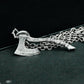Tribal Axe Rune Pendant - 925 Silver Handmade