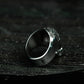 Half Skull Ring - 925 Silver Handmade Gothic Mask