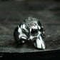 Half Skull Ring - 925 Silver Handmade Gothic Mask