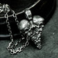 Cracked Heart Skull Pendant ¨C 925 Sterling Silver Handmade