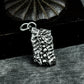Textured Bone Wall Pendant ¨C 925 Sterling Silver Handmade