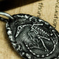 Fossil-Style Insect Shell Pendant (Flat) ¨C 925 Sterling Silver Handmade