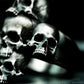 Five Skulls Ring - 925 Silver Handmade