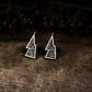 Lightning Pattern Cufflinks - 925 Silver Handmade