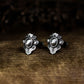 Ruyi Pattern Cufflinks, Delicate Flower - 925 Sterling Silver Handmade