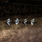 Ruyi Pattern Cufflinks, Delicate Flower - 925 Sterling Silver Handmade
