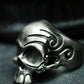 Motorcyclist Skull Ring ¨C Handmade 925 Silver Street Biker Band