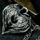 Shattered Heart Pendant ¨C Handmade 925 Silver Winged Necklace