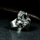Goggled Owl Ring ¨C Handmade 925 Silver Forest Guardian Band