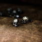 Human Skull Cufflinks - 925 Silver Handmade