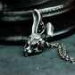 Bunny Skull Pendant ¨C Handmade 925 Silver Gothic Animal Necklace