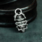 Scarab Pendant with Star-Point Frame - 925 Sterling Silver Handmade