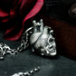 Mind Heart Face Pendant ¨C Handmade 925 Silver Surreal Anatomy Necklace