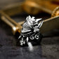 Knight Face Mask Ring - 925 Sterling Silver Handmade
