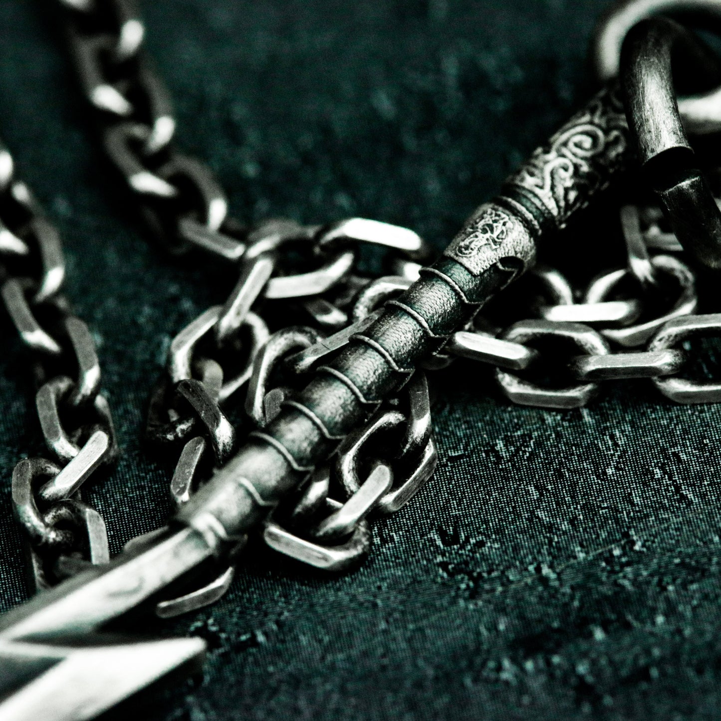 Zeus Lightning Pendant - 925 Silver Handmade