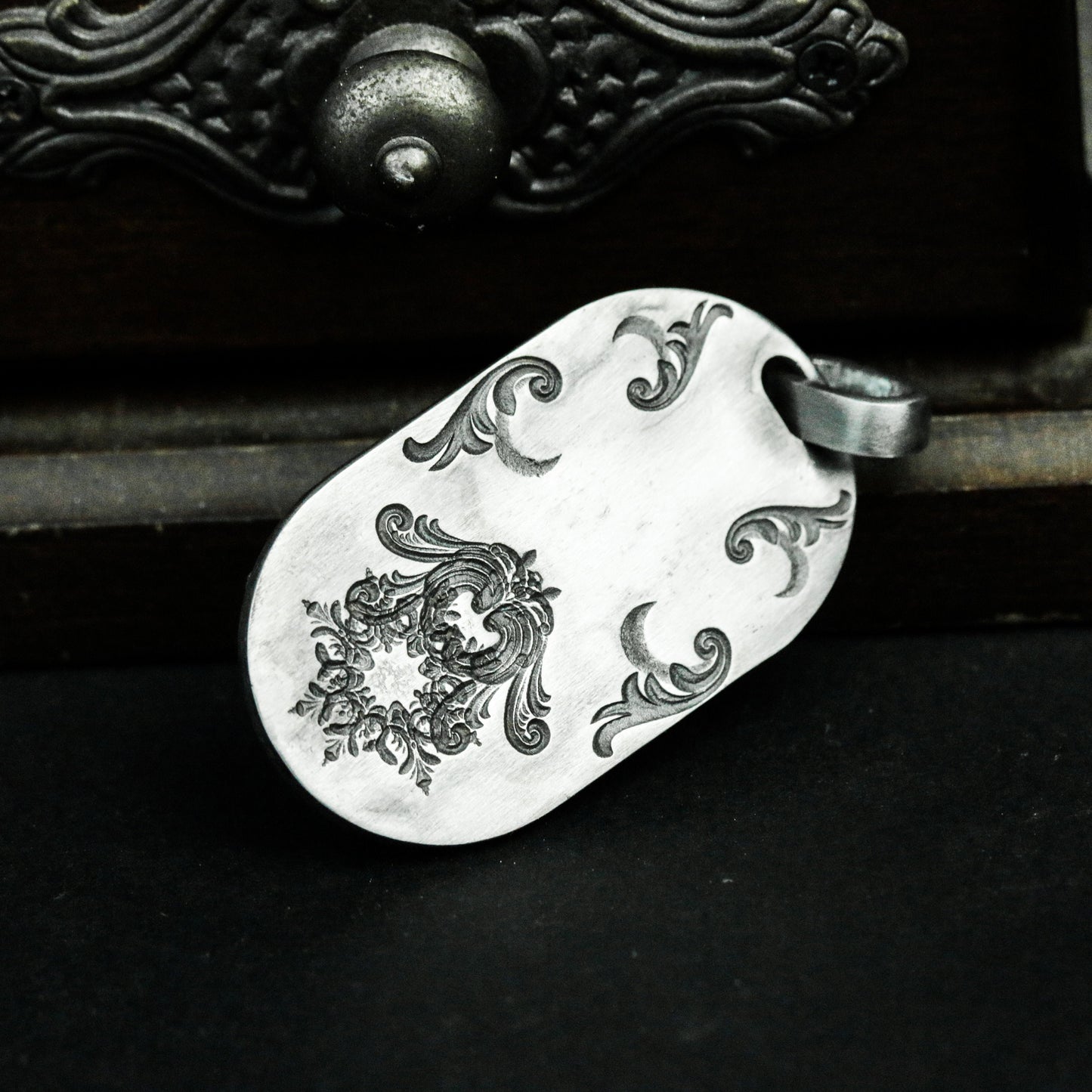 Infernal Seal Pendant ¨C 925 Sterling Silver Handmade