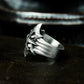 Gear Star Ring ¨C Handmade 925 Silver Steampunk Core Band