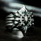Gear Star Ring ¨C Handmade 925 Silver Steampunk Core Band