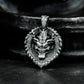 Beast Head Heart Pendant ¨C 925 Silver Handmade