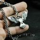 Winged Eye Gear Pendant ¨C 925 Silver Handmade