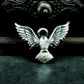 Winged Eye Gear Pendant ¨C 925 Silver Handmade